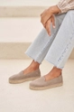 Εσπαντρίγιες σουέτ Manebi Flat Espadrilles  Flat Espadrilles  Πάνω μέρος: Φυσικό δέρμα Σόλα: Συνθετικό ύφασμα