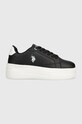 Αθλητικά U.S. Polo Assn. CHERRY πλατφόρμα μαύρο CHERRY001W.BY3