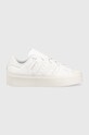 Кожени маратонки adidas Originals Superstar Bonega платформа бял IE4756