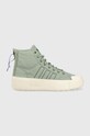 adidas Originals trampki Nizza Bonega X W syntetyczny zielony HQ6042