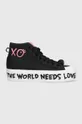 μαύρο Πάνινα παπούτσια adidas Originals NIZZA PLATFORM MID x ANDRÉ SARAIVA Γυναικεία