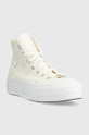 Πάνινα παπούτσια Converse Chuck Taylor All Star Lift Platform μπεζ