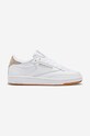 Reebok Classic sneakersy skórzane Club C 85 płaska biały GV6978