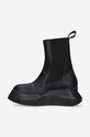 Shoes Rick Owens leather chelsea boots Beatle Abstract DS02B4846.VL.BLACK black
