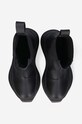 Rick Owens leather chelsea boots Beatle Abstract black DS02B4846.VL.BLACK