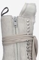 Rick Owens suede biker boots Fur Boots x Dr. Martens DW02B3801.0049.PEARL