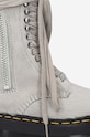 Rick Owens bocanci din piele întoarsă Fur Boots x Dr. Martens DW02B3801.0049.PEARL