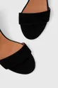 čierna Semišové sandále Jonak VERDI VELOURS