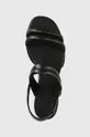 čierna Kožené sandále Camper Katie