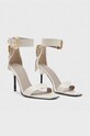 AllSaints sandale de piele Noir WF582Y bej SS23