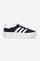 adidas Originals sneakers Gazelle Bold piele întoarsă negru HQ6912