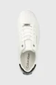 biały Calvin Klein sneakersy skórzane VULC LACE UP