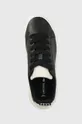 μαύρο Δερμάτινα αθλητικά παπούτσια Lacoste Carnaby