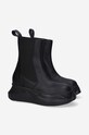 Rick Owens leather chelsea boots Beatle Abstract DU02B4846.VL black