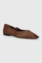 Alohas balerini de piele Sway maro S00191.13