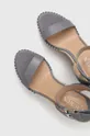 sivá Kožené sandále Lauren Ralph Lauren HILARIE