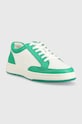 Kožené tenisky Lauren Ralph Lauren HAILEY II 802904469003.100 zelená SS23