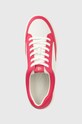 Кожаные кроссовки Lauren Ralph Lauren HAILEY II розовый 802904469004.100