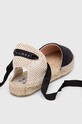 Obuwie Manebi espadryle Flat Valenciana Espadrilles O.7.9.P0 czarny
