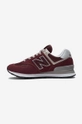 New Balance sneakersy WL574EVM bordowy