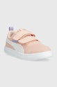 Puma sneakersy dziecięce Courtflex v2 Mesh V PS 37175813.PPYX różowy SS23
