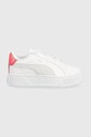 Puma sneakersy dziecięce Karmen L PS imitacja skóry licowej biały 38737504.PPYX
