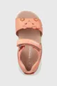 oranžová Detské kožené sandále Biomecanics