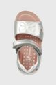 stříbrná Dětské kožené sandály Biomecanics