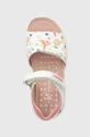 білий Дитячі шкіряні сандалі Biomecanics