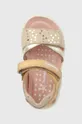 béžová Dětské kožené sandály Biomecanics