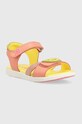 Agatha Ruiz de la Prada sandale din piele pentru copii 232946.24.27 roz SS23
