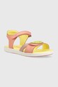 Agatha Ruiz de la Prada sandale din piele pentru copii 232946.28.34 roz SS23