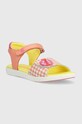 Agatha Ruiz de la Prada sandale din piele pentru copii 232948.28.34 roz SS23