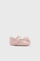 Mayoral Newborn buty niemowlęce nieocieplane różowy 9630.2M.NEWBORN