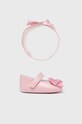 Mayoral Newborn buty niemowlęce nieocieplane różowy 9633.2P.NEWBORN