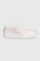 Dětské sneakers boty Reebok Classic CLUB C DOUBLE textilní růžová GY4878
