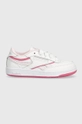 biały Reebok Classic sneakersy dziecięce CLUB C REVENGE Dziewczęcy