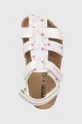 biela Detské kožené sandále Geox