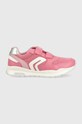 Dětské sneakers boty Geox imitace kůže růžová J048CA.01454.28.35.PPYX