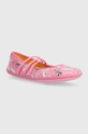 Camper ballerine in pelle bambino/a rosa