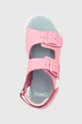 růžová Dětské kožené sandály Camper Oruga