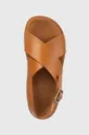 hnedá Detské kožené sandále Camper