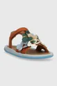 Detské kožené sandále Camper hnedá
