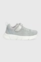 Dětské sneakers boty Geox imitace kůže stříbrná J25DLD.07QBC.24.27.PPYX