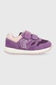 Geox sneakersy dziecięce tekstylny fioletowy B023ZA.02014.24.27.PPYX