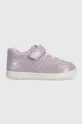 фіолетовий Дитячі замшеві кросівки Primigi Для дівчаток