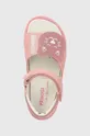 ružová Detské kožené sandále Primigi