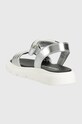 Dziewczynka Calvin Klein Jeans sandały dziecięce V4A2.80511 srebrny