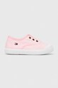 Tommy Hilfiger tenisówki dziecięce slip on różowy T1A9.32674.22.26
