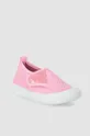 Παιδικά πάνινα παπούτσια Coccodrillo ροζ